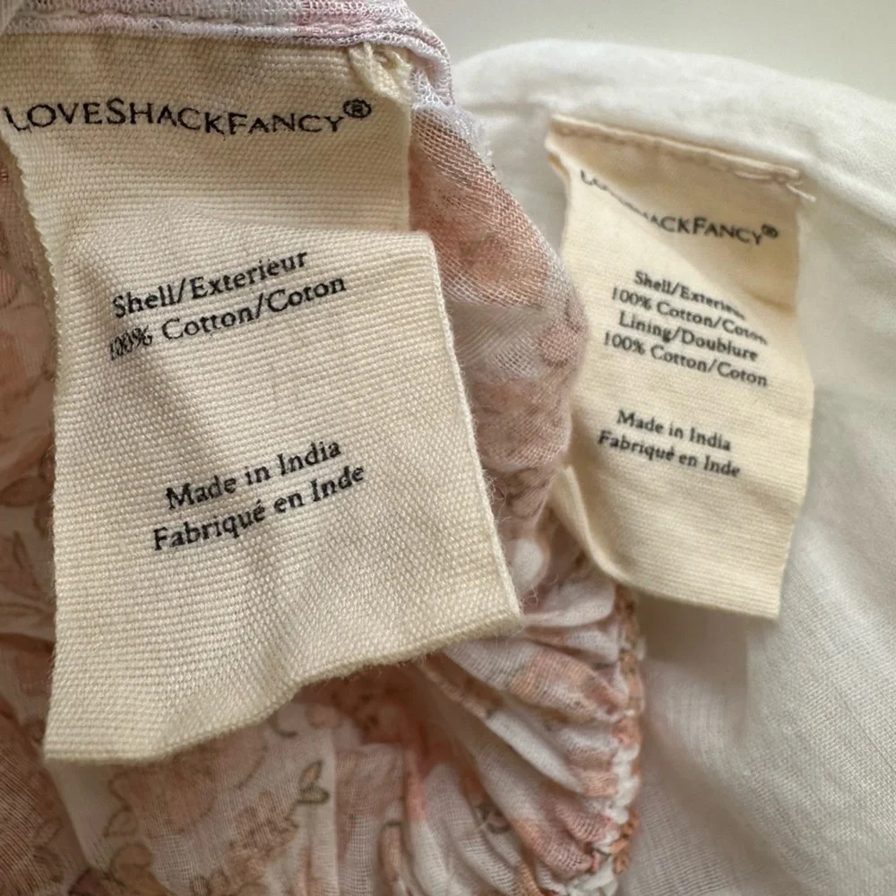 LoveShackFancy Floral Ruffle Shirt Size Large - Picture 6 of 15